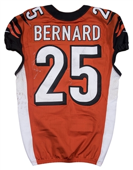 2013 Giovani Bernard Game Used Cincinnati Bengals Alternate Jersey Used On 11/17/13 (Bengals Pro Shop)